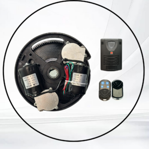 BỘ TỜI TỐC ĐỘ CAO ĐÔI - MOTOR CỬA CUỐN TẤM LIỀN ÚC, CỬA < 10 M2, Bao gồm: Motor, lắc, remote (Sao chép)